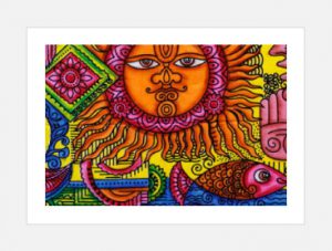 Handbrushed Cotton Wall Hangings