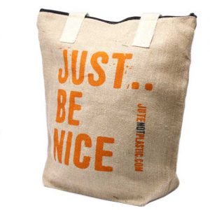 Just be nice Eco Jute Bag